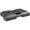 Multifoot plate | Weight: 20 kg | recycled plastic, black | with additional 2 x crossed 80 x 40 mm insert pocket